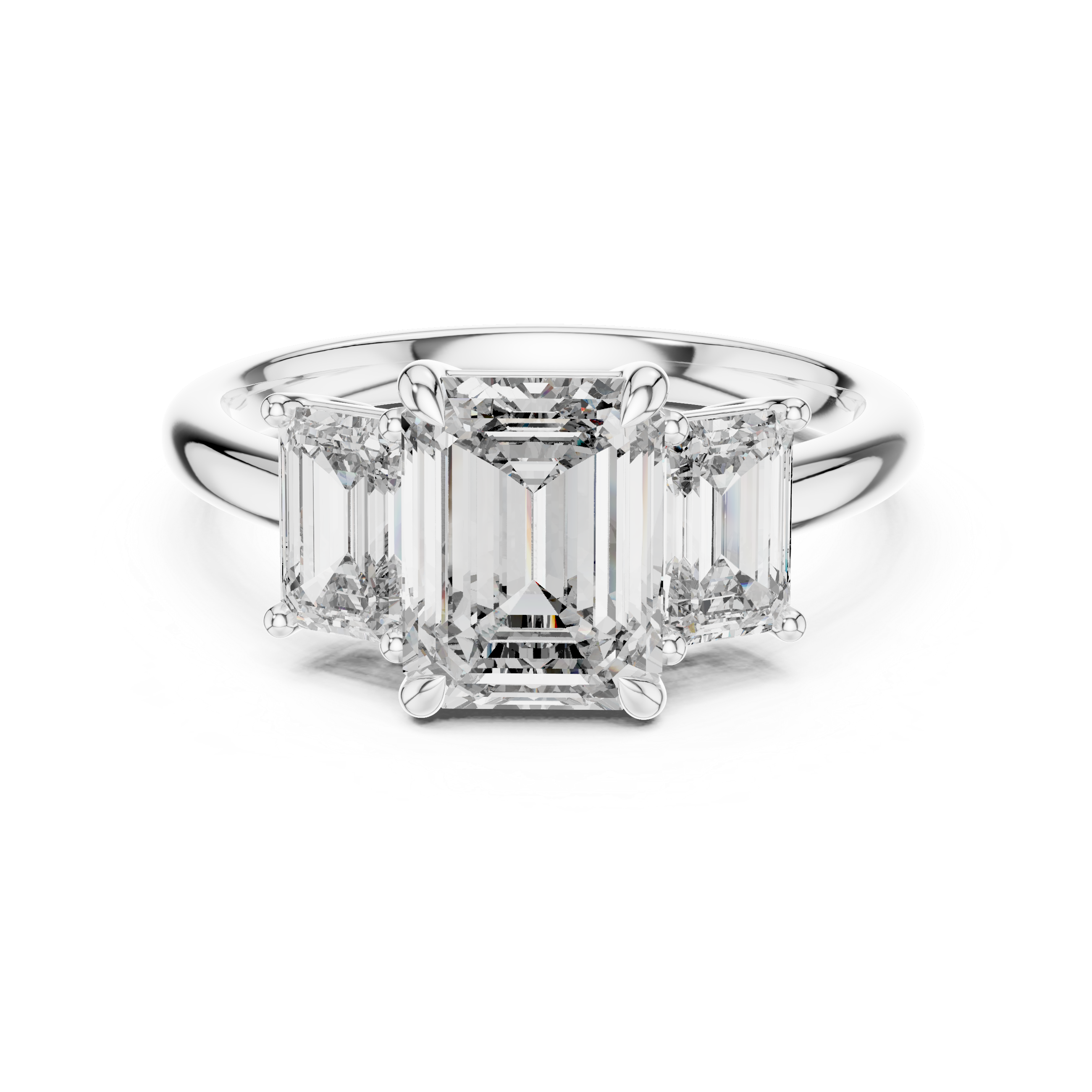 The Emerald Trio Ring