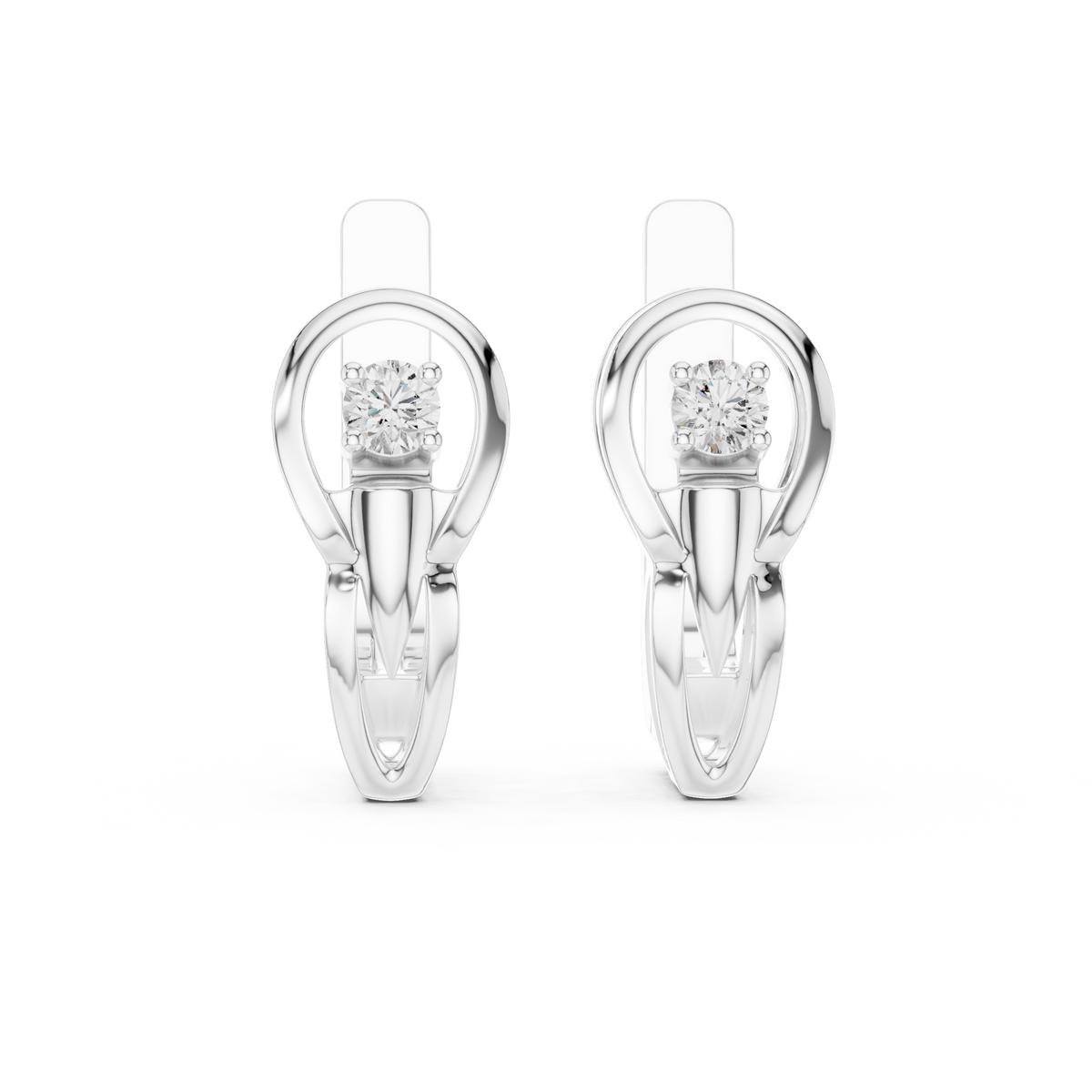 The Orbit Solitaire Earring