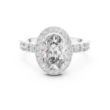 The Oval Halo Ring