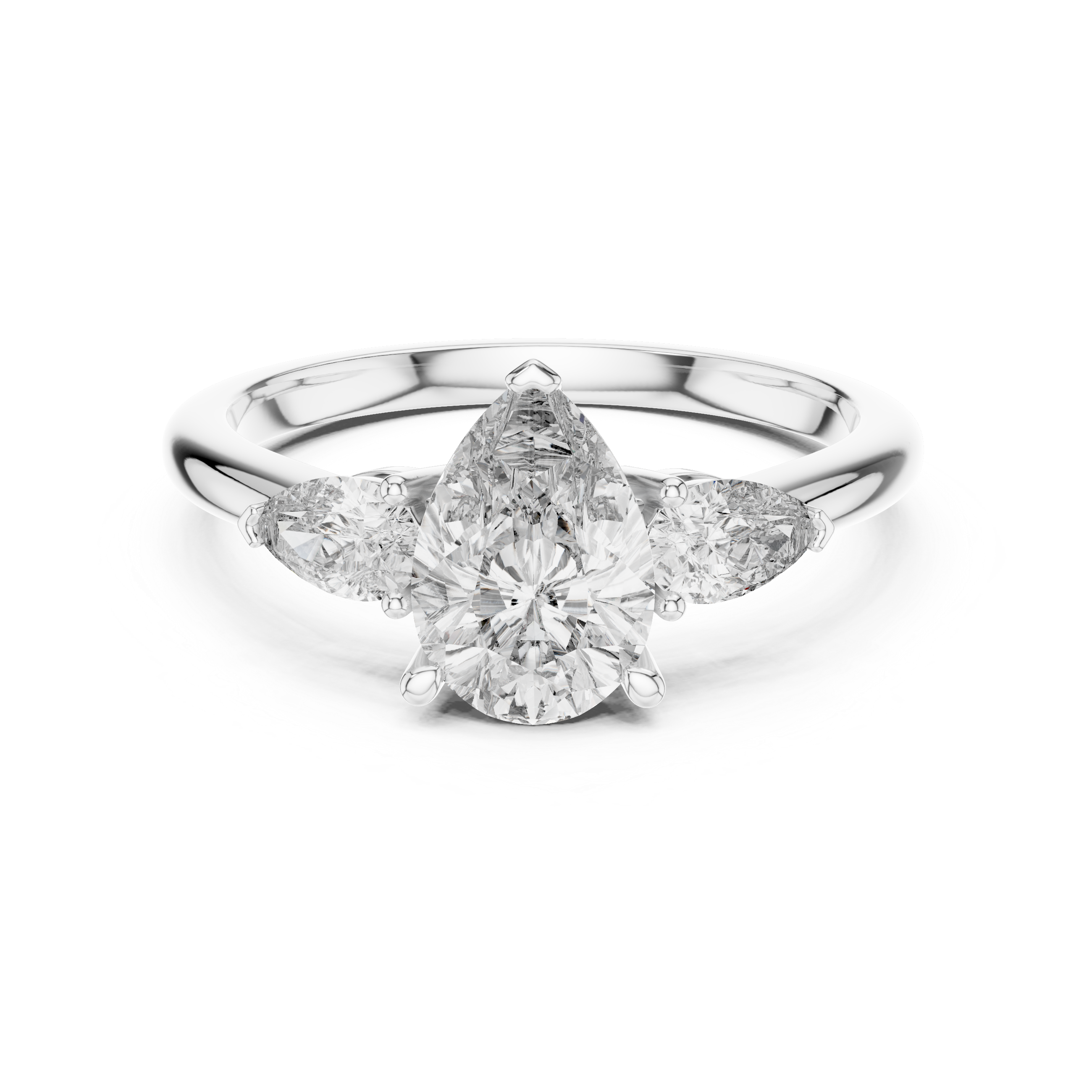 The Pear Trinity Ring