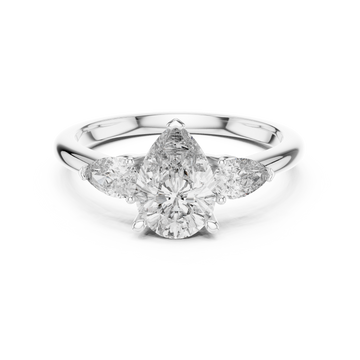 The Pear Trinity Ring