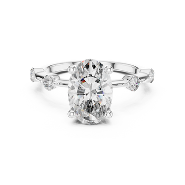 The Stardust Path Oval Ring