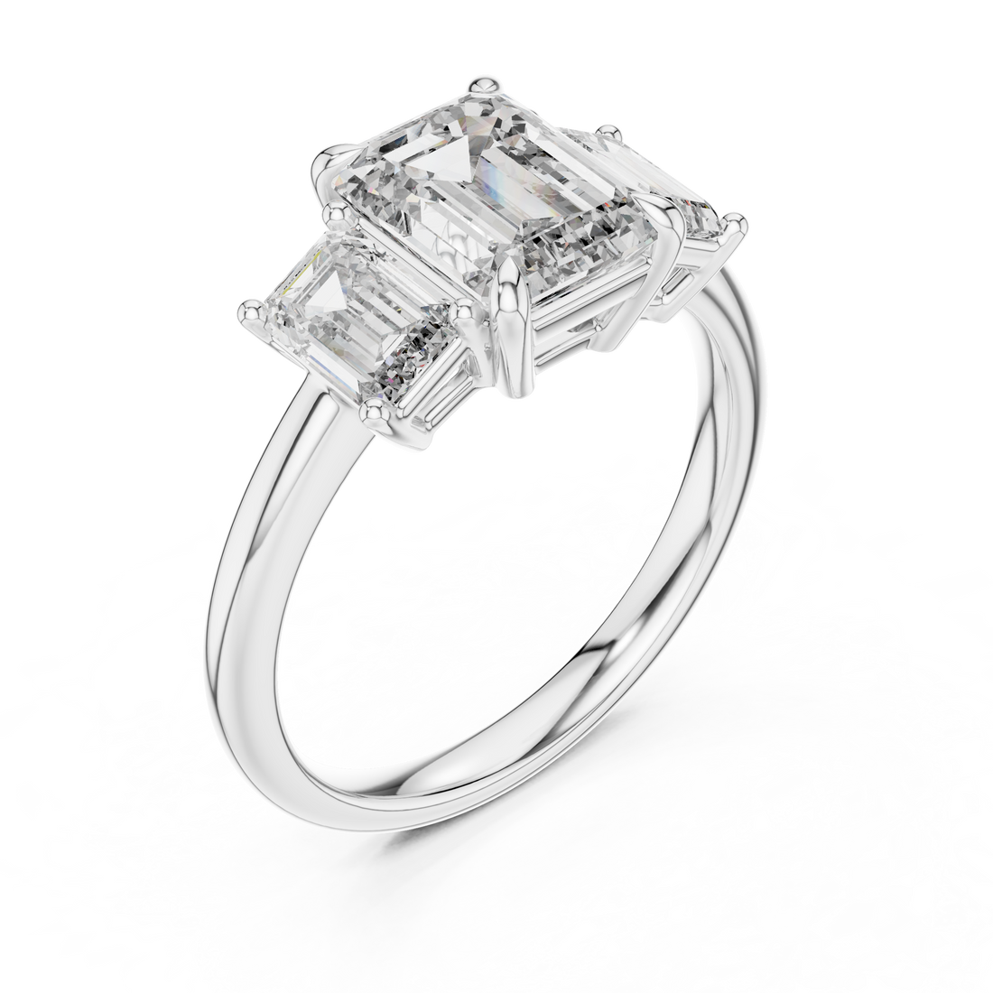 The Emerald Trio Ring