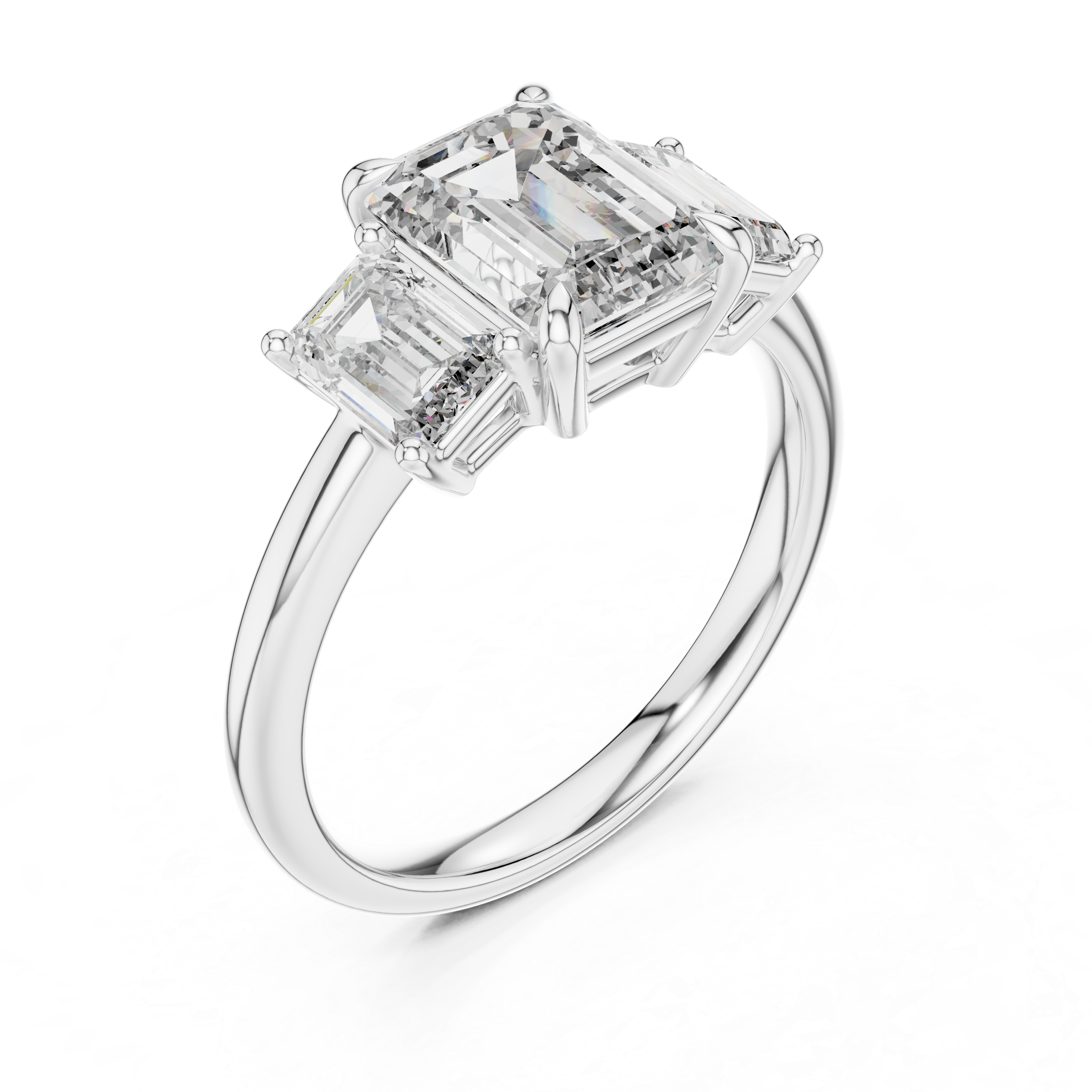 The Emerald Trio Ring