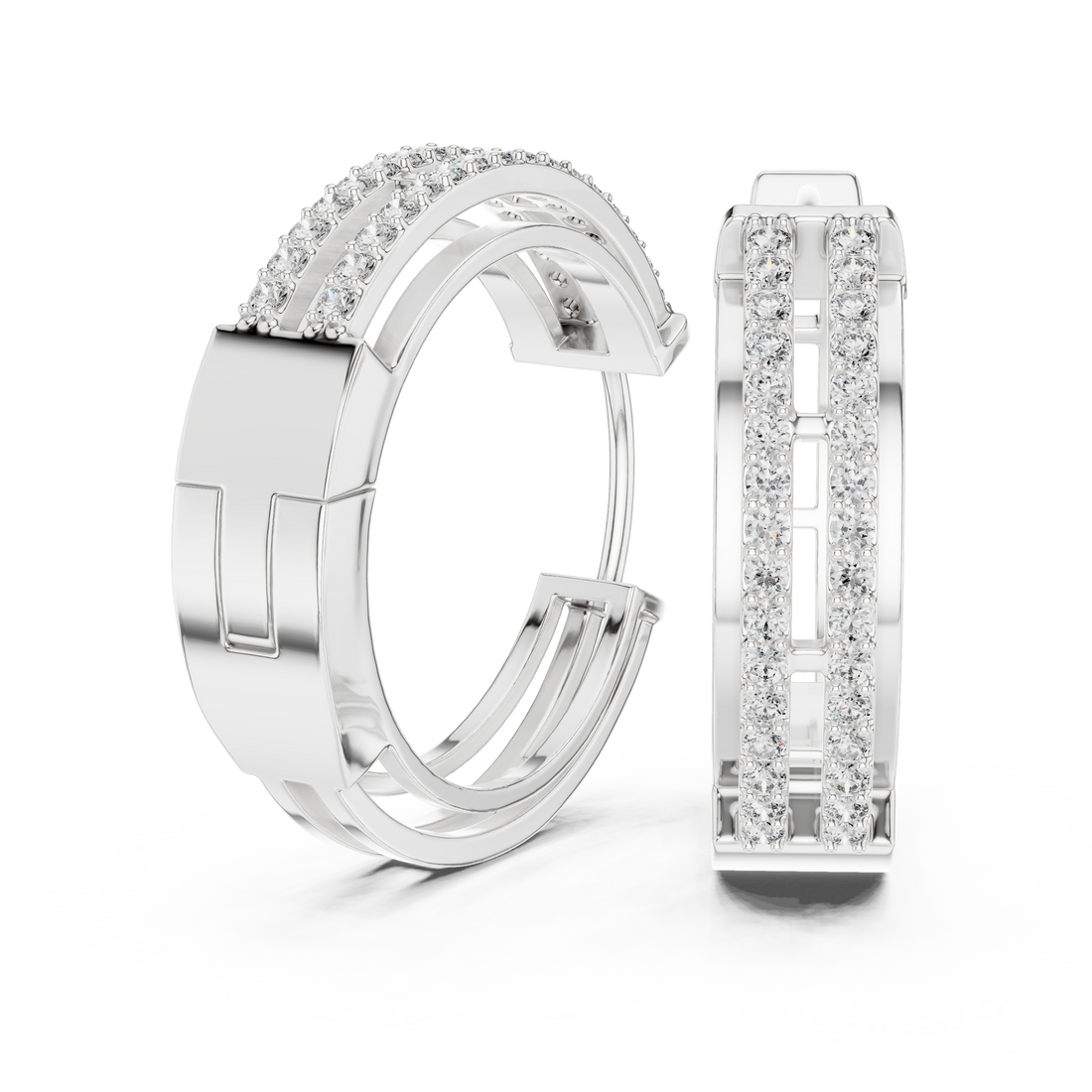 The Dual Track Earring