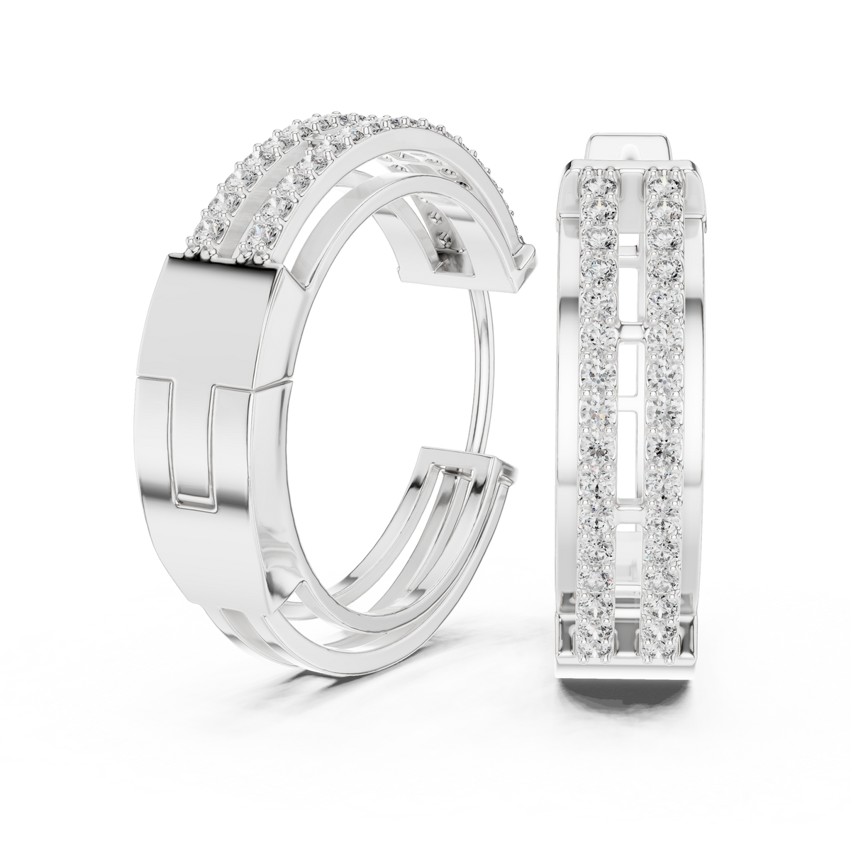 The Dual Track Earring
