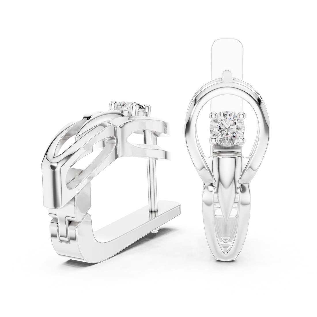 The Orbit Solitaire Earring
