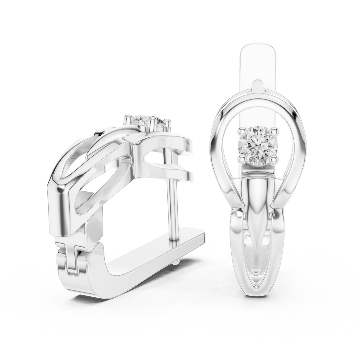 The Orbit Solitaire Earring