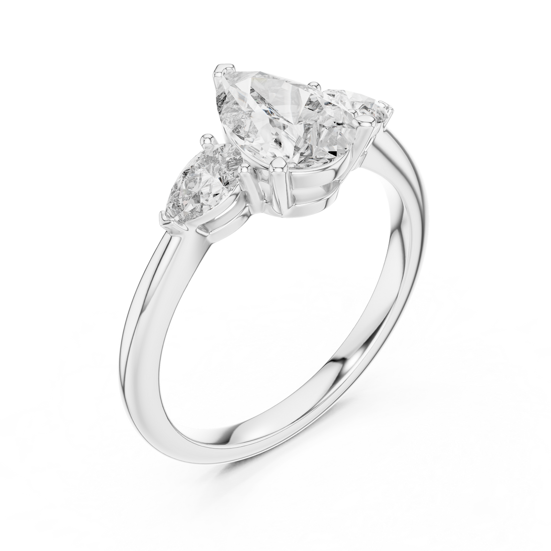 The Pear Trinity Ring