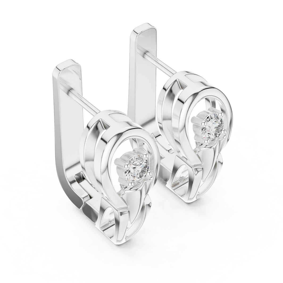 The Orbit Solitaire Earring