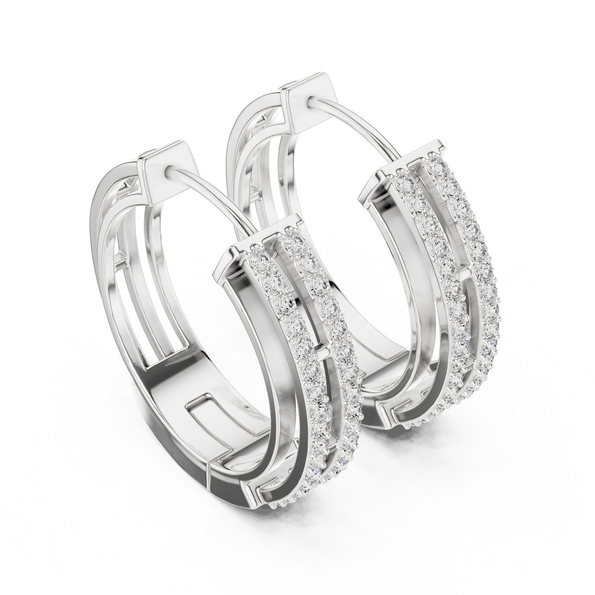 The Dual Track Earring