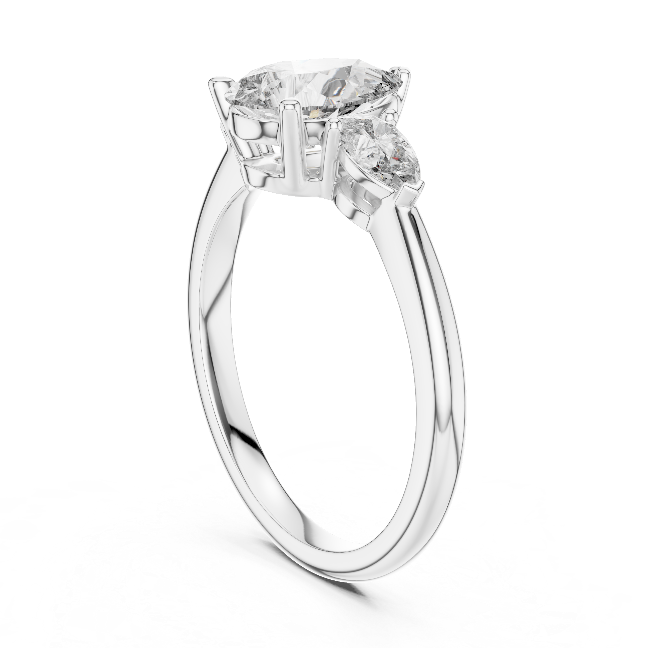 The Pear Trinity Ring