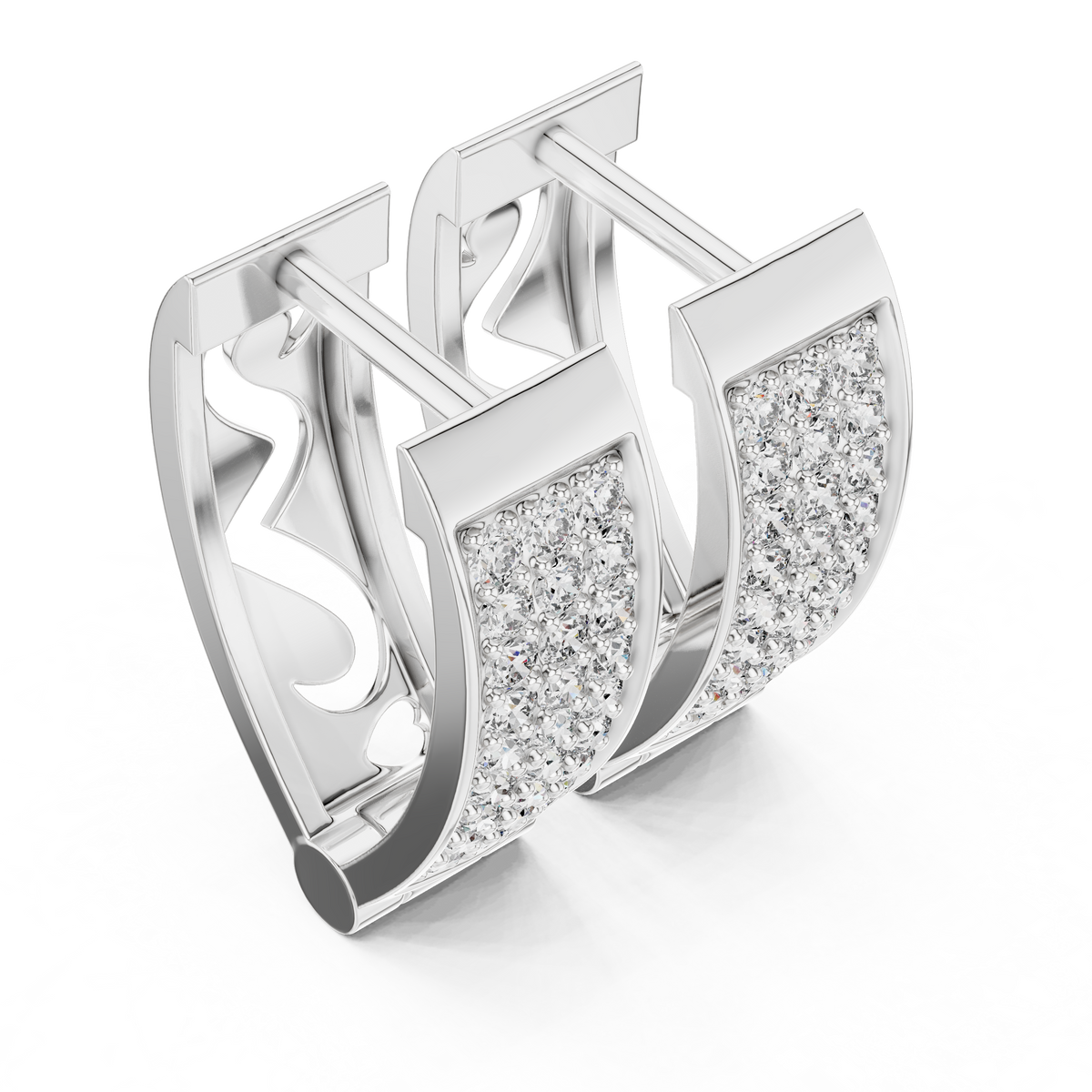 The Luxe Brick Earring