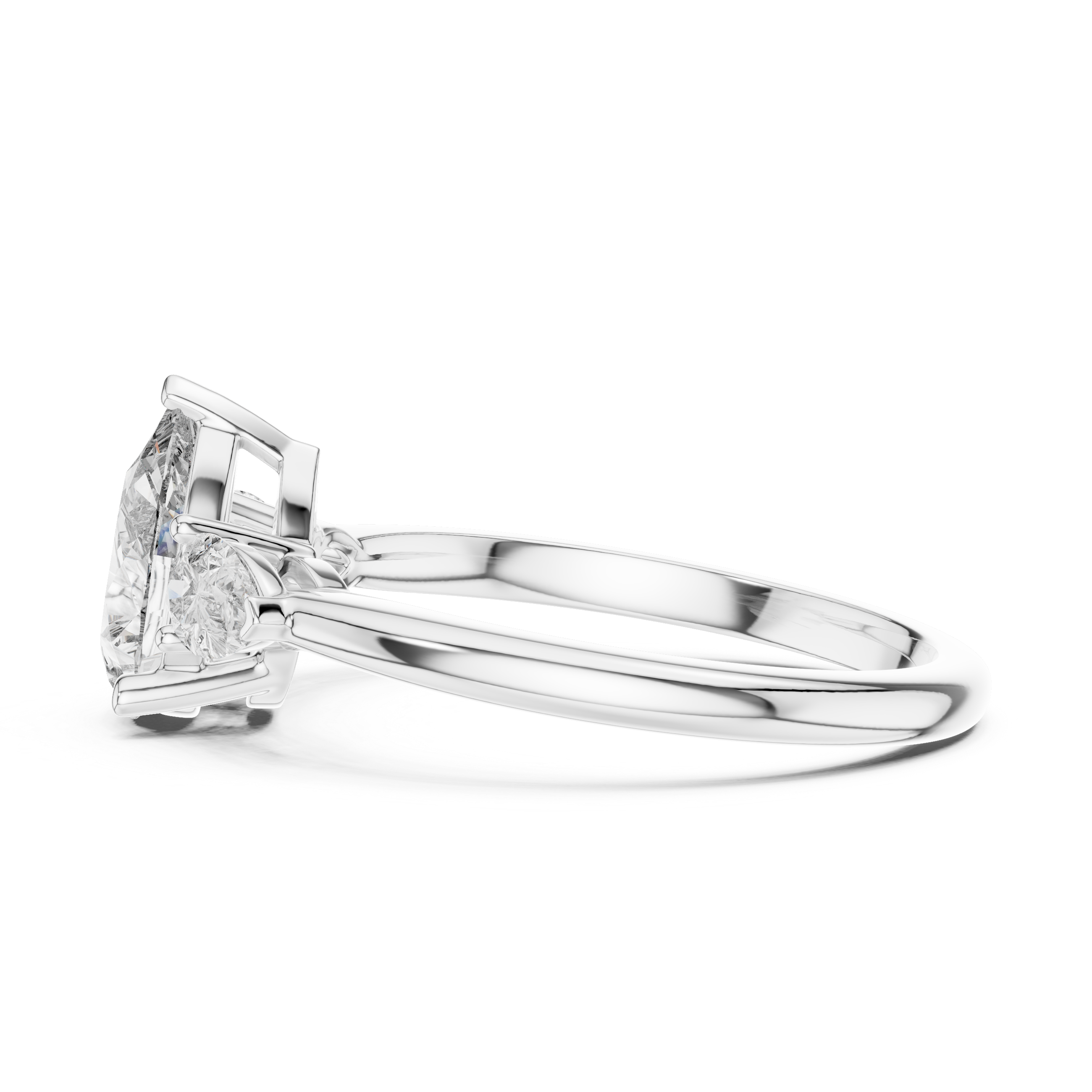 The Pear Trinity Ring