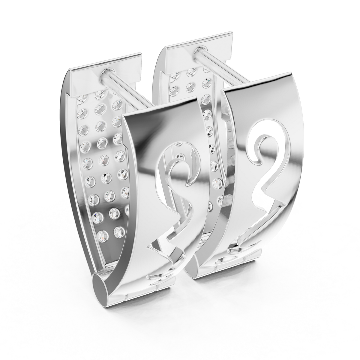 The Luxe Brick Earring