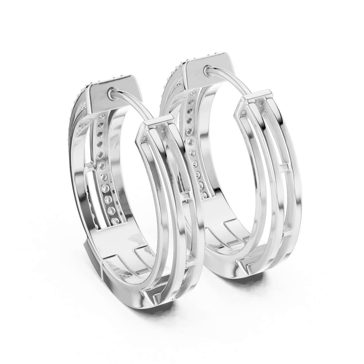 The Dual Track Earring