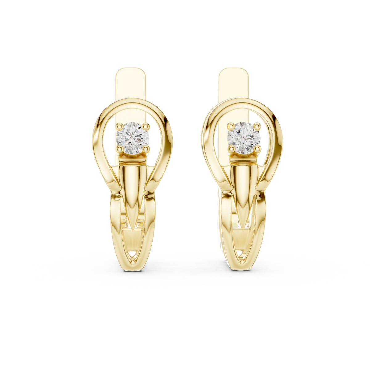 The Orbit Solitaire Earring