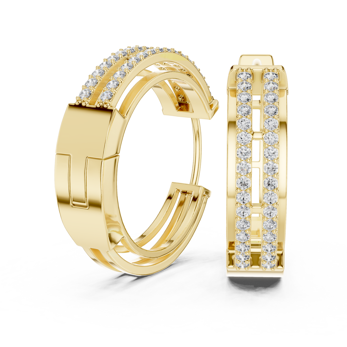 The Dual Track Earring