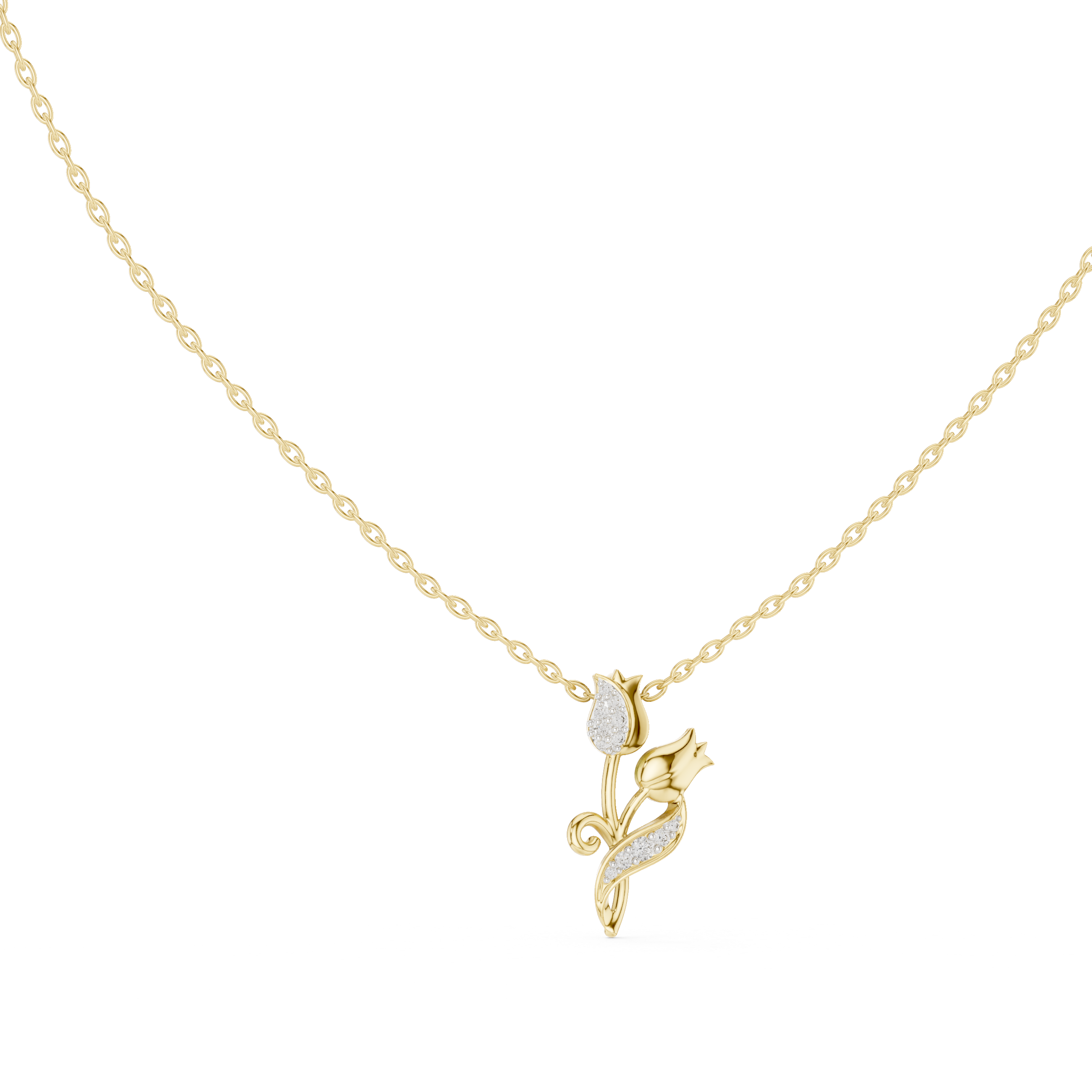The Twin Tulip Pendant