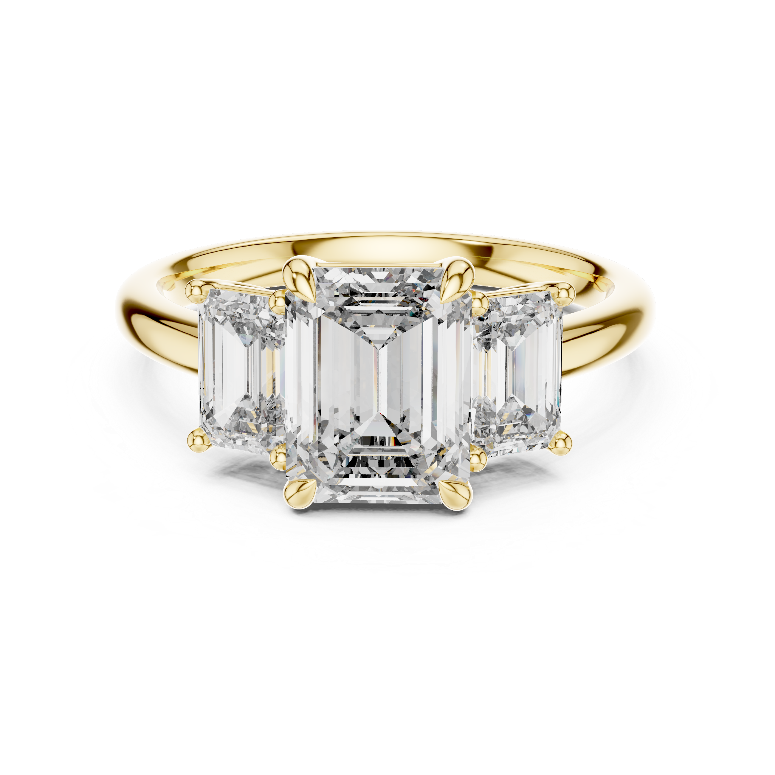 The Emerald Trio Ring