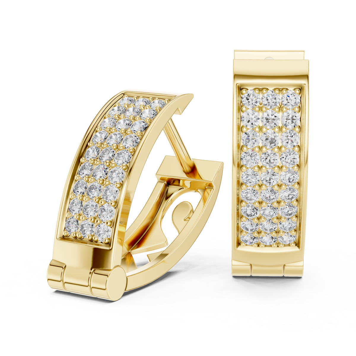 The Luxe Brick Earring