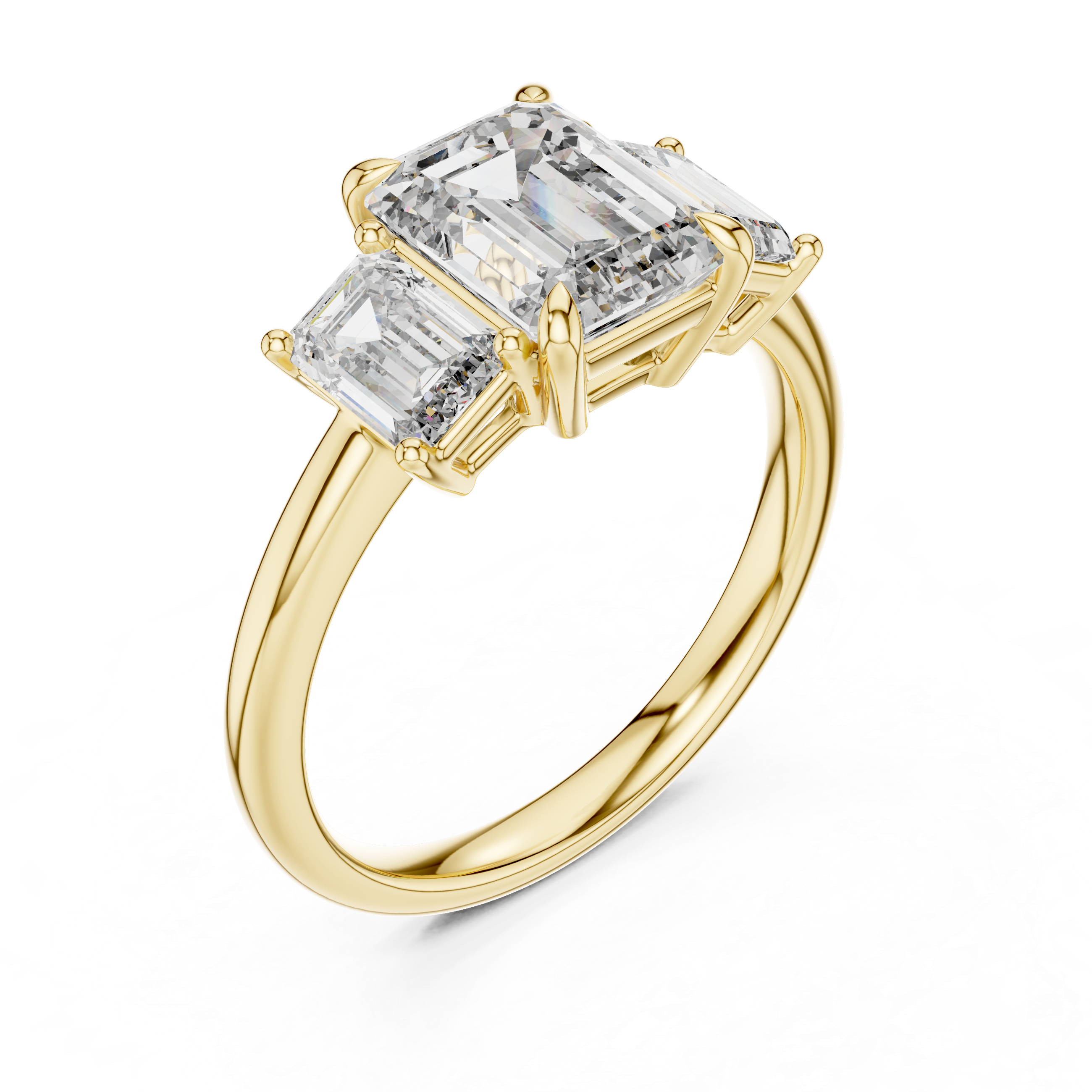 The Emerald Trio Ring