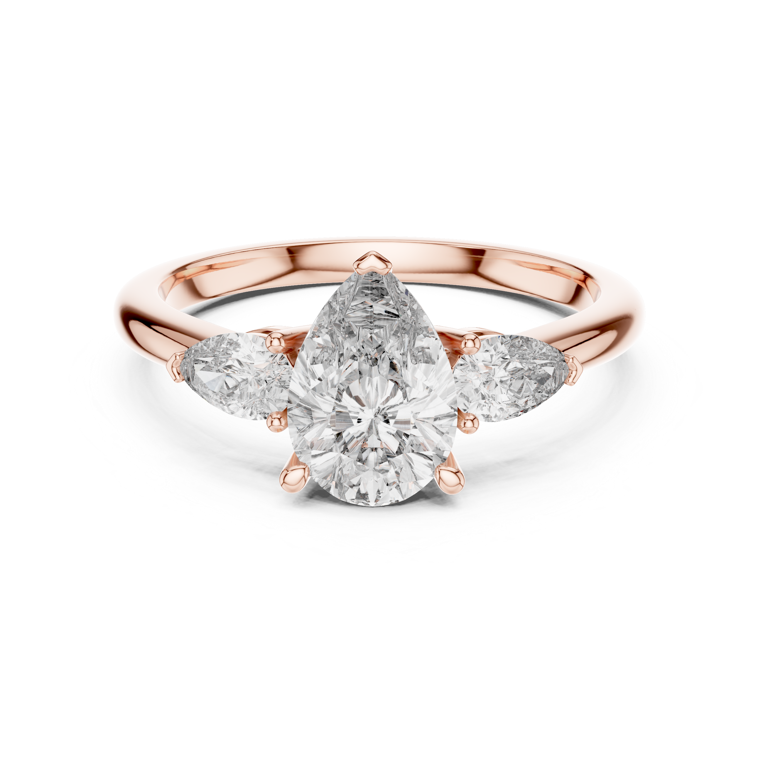 The Pear Trinity Ring