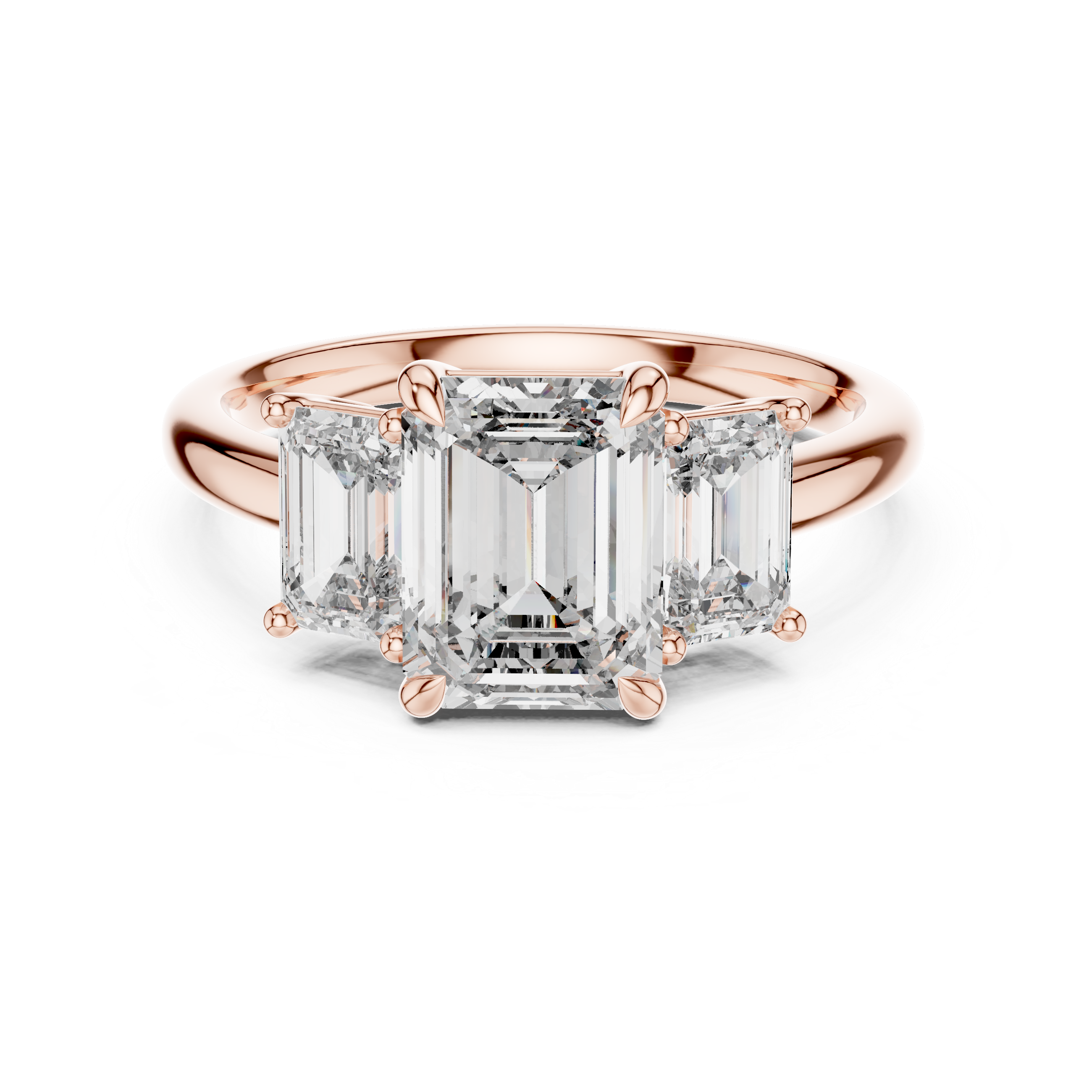 The Emerald Trio Ring