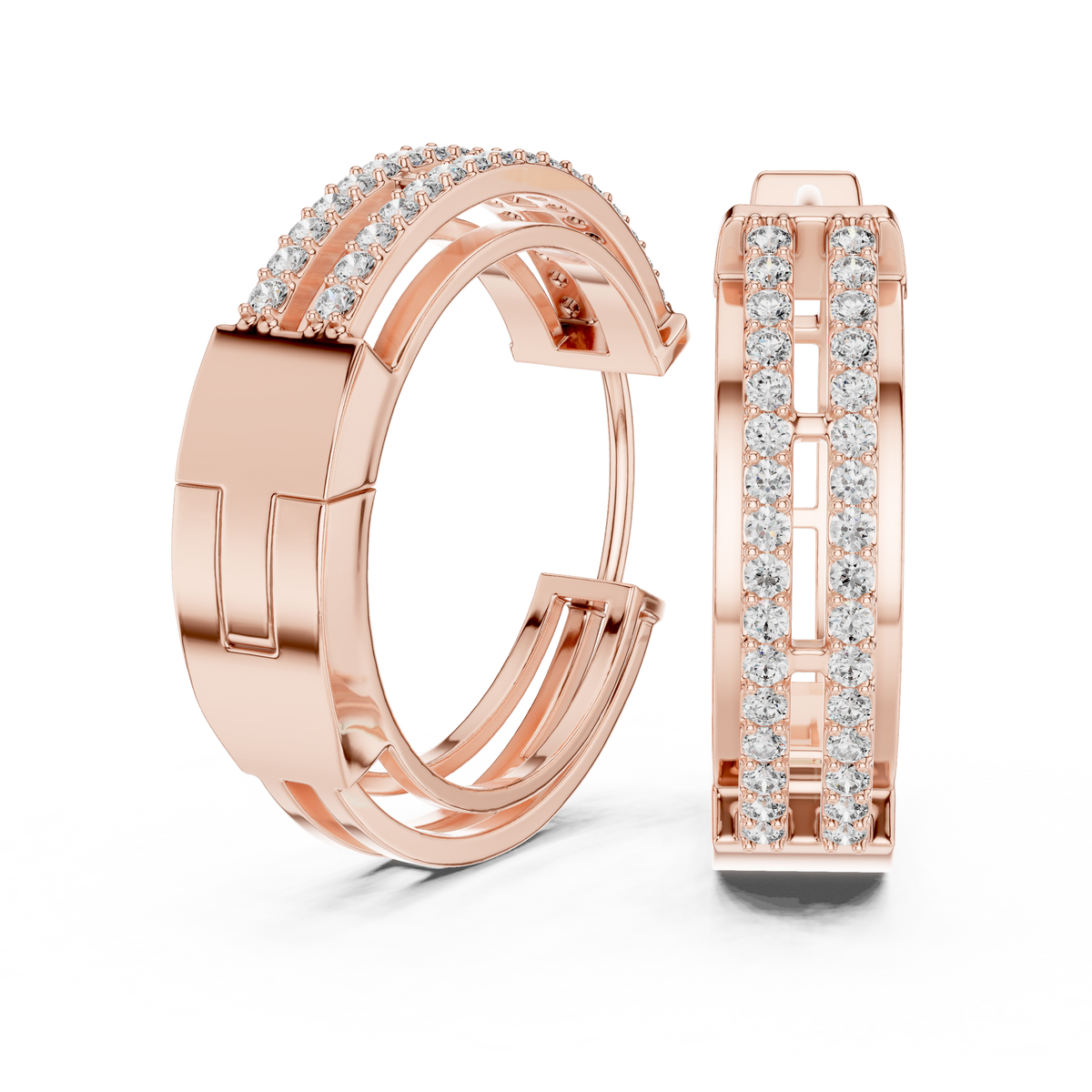 The Dual Track Earring