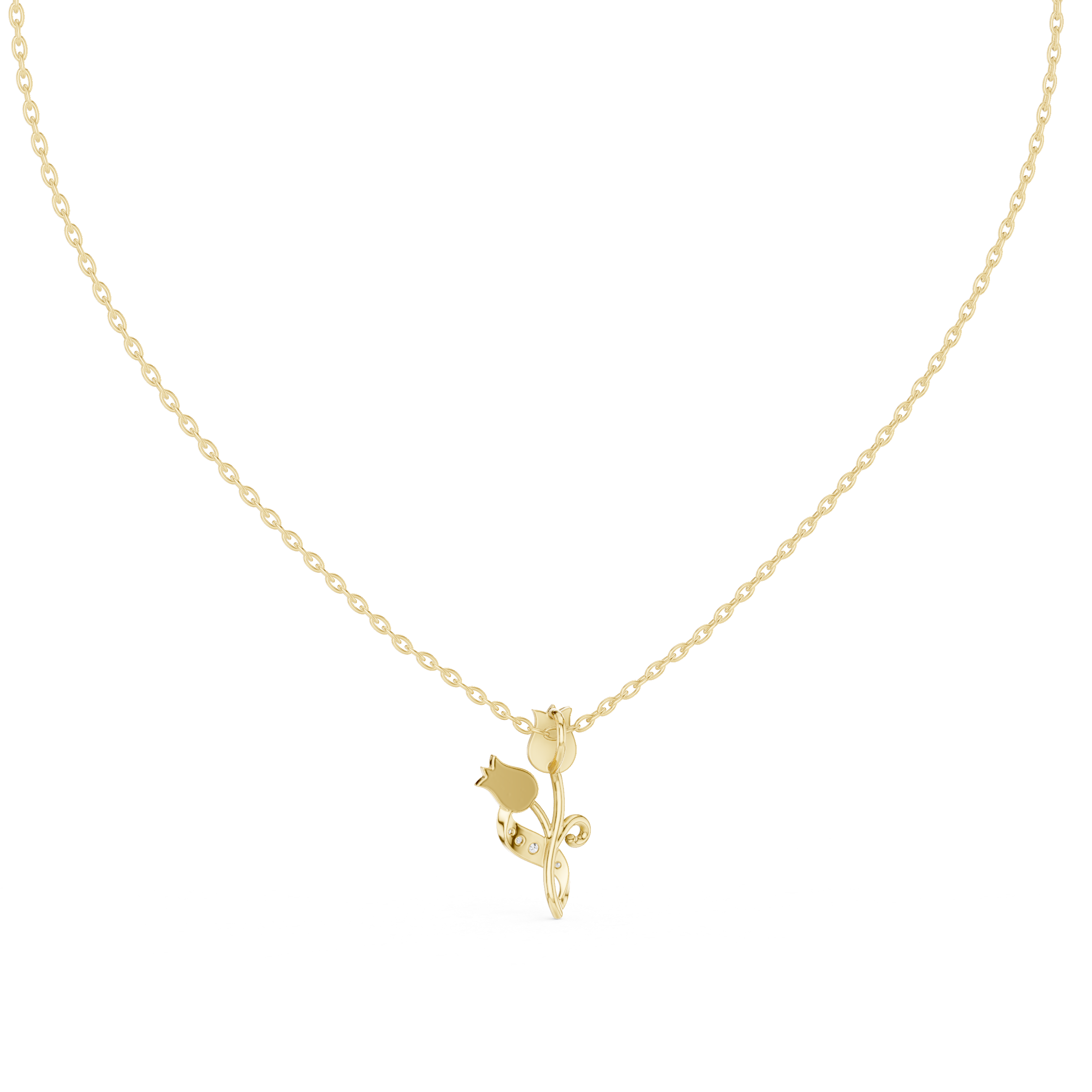 The Twin Tulip Pendant