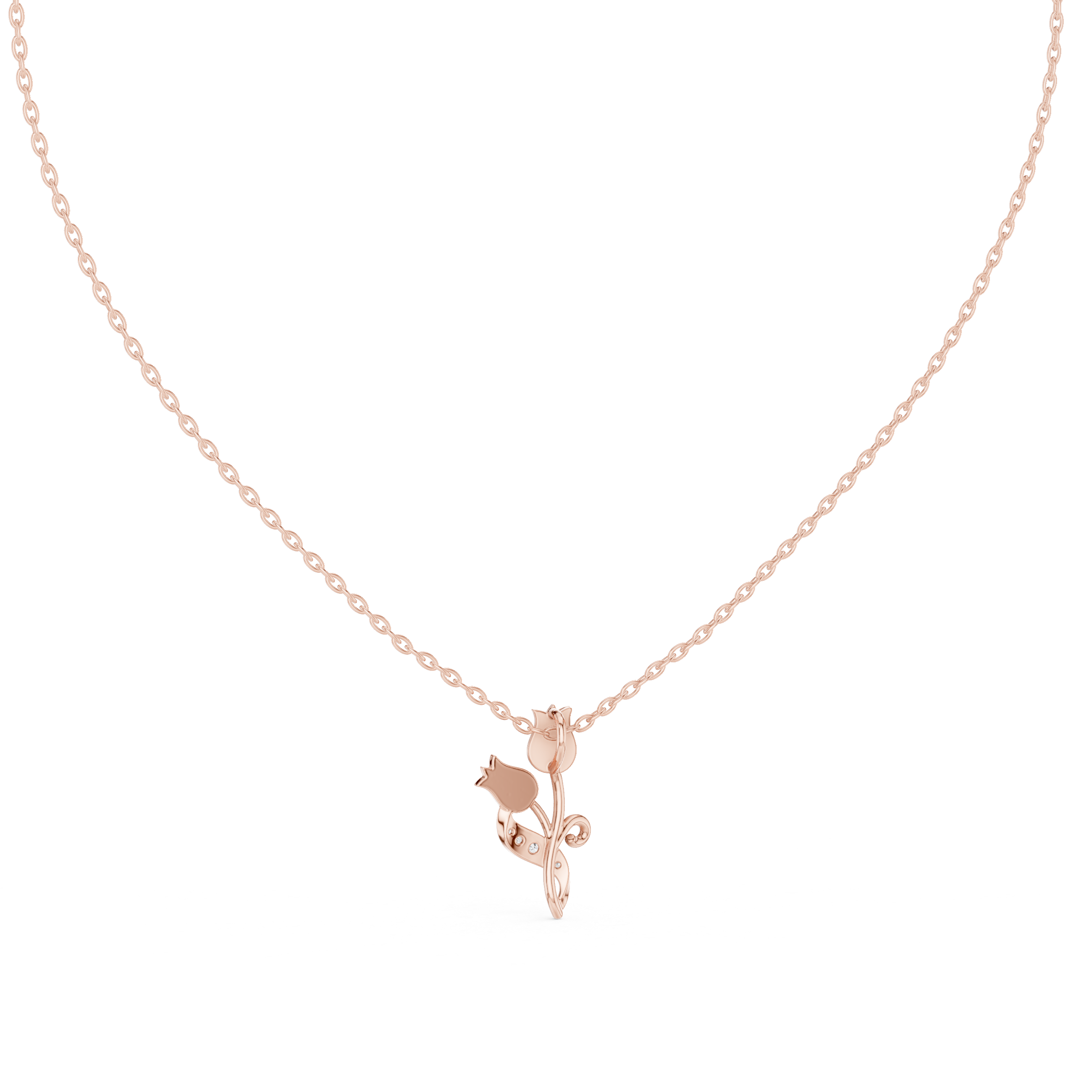 The Twin Tulip Pendant
