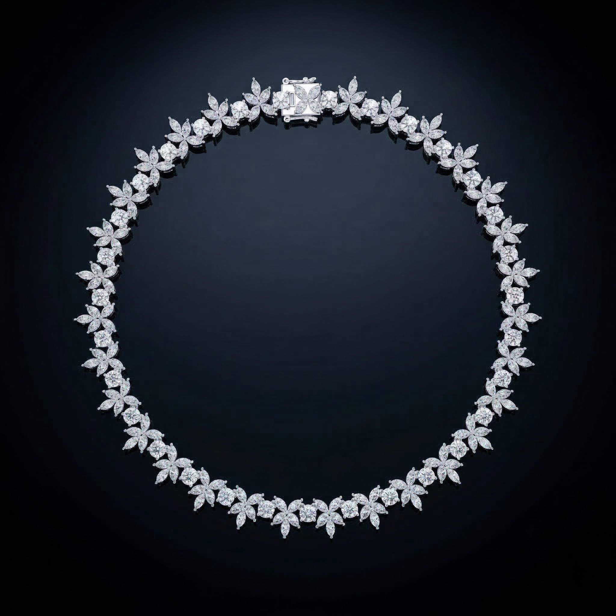 The Diamond Petal Necklace