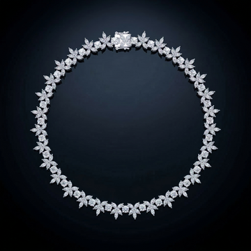 The Diamond Petal Necklace