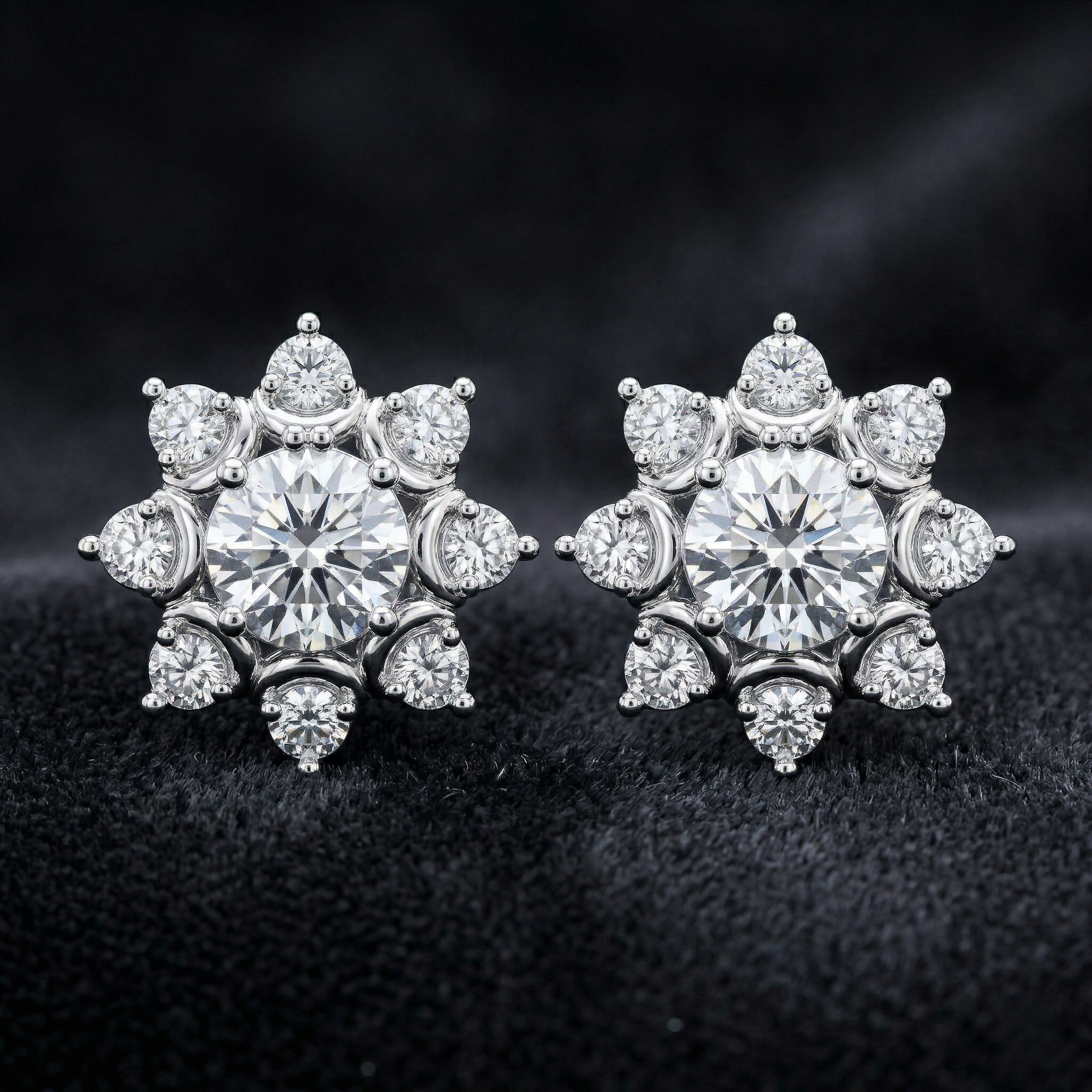 The Snow flower Studs