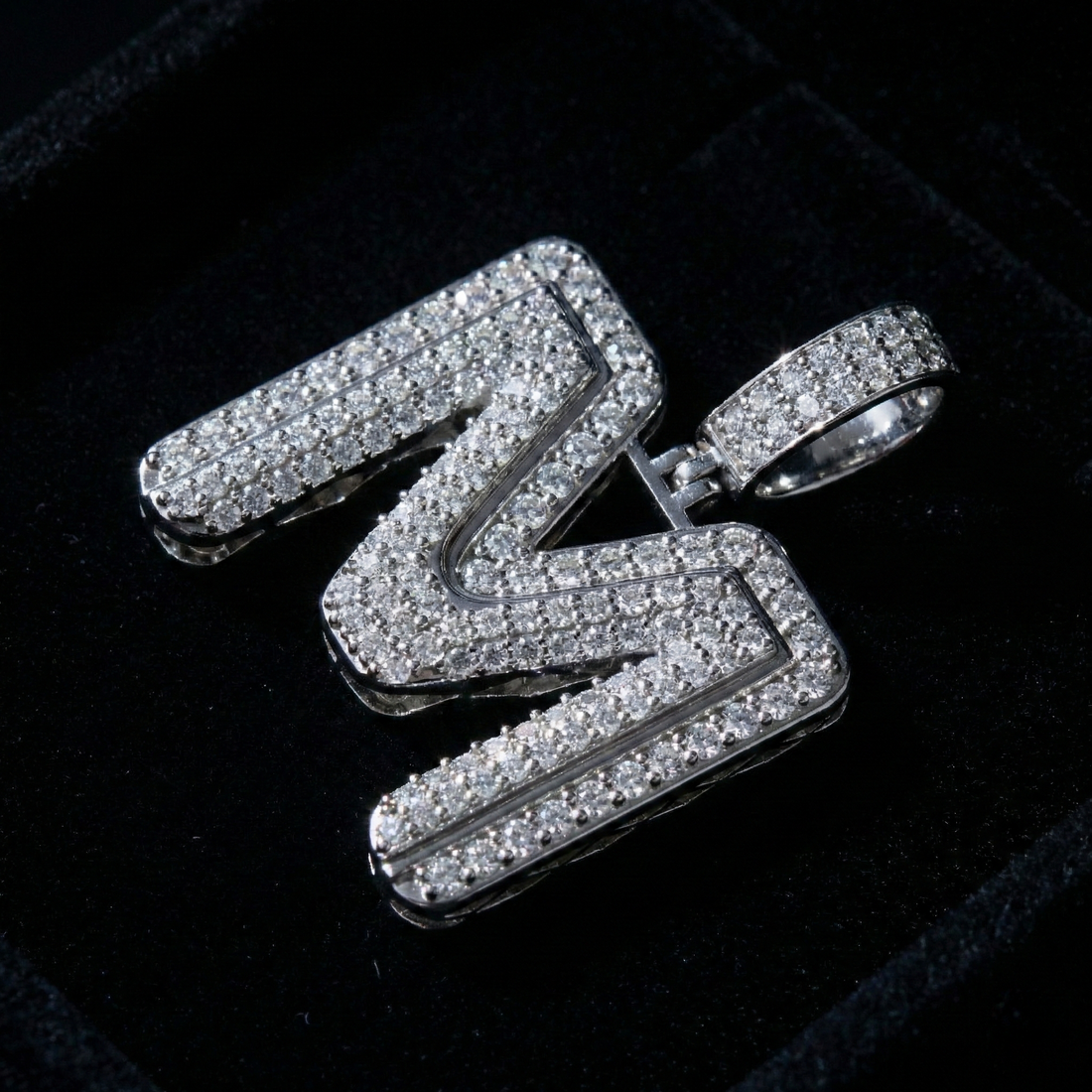 The Brilliant 'M' Pendant