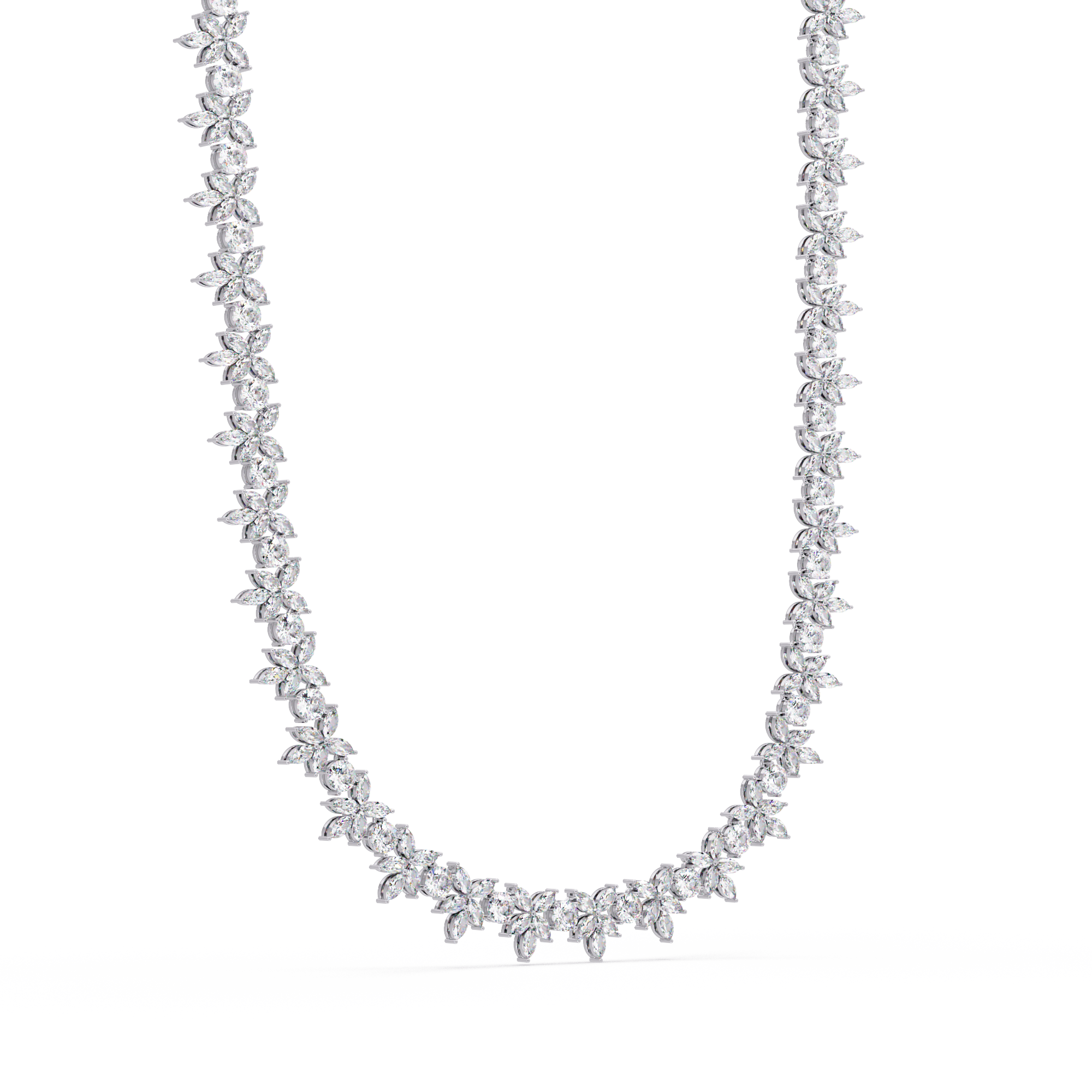 The Diamond Petal Necklace