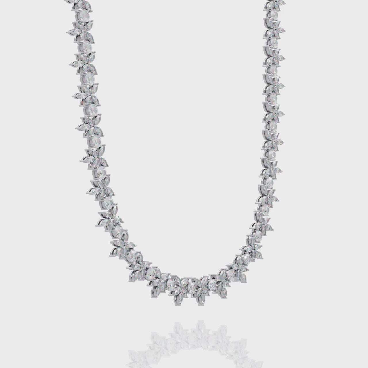 The Diamond Petal Necklace